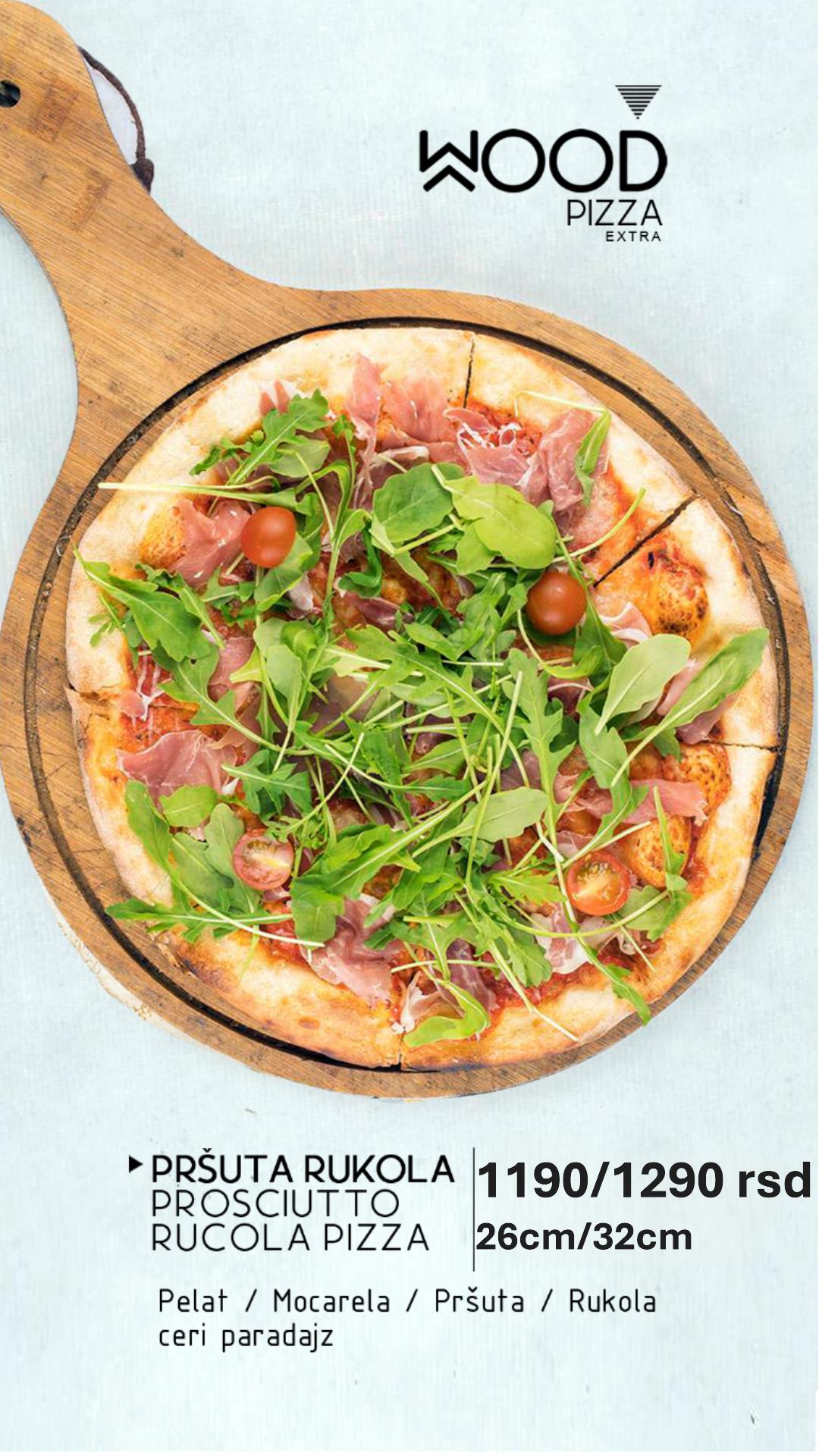 Pršuta Rukola pizza